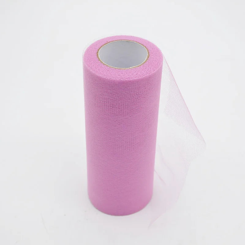 25Yards/Lot 6inch Tissue Tulle Roll Wedding Decoration Tutu Spool Craft Birthday Party Baby Shower Wedding Decor Supplies