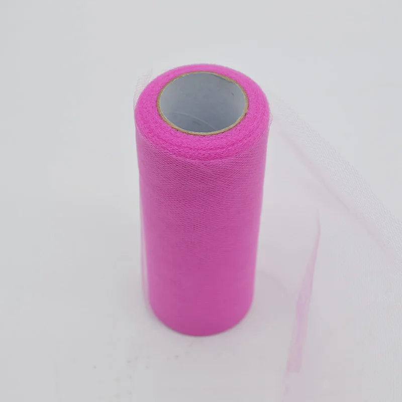 25Yards/Lot 6inch Tissue Tulle Roll Wedding Decoration Tutu Spool Craft Birthday Party Baby Shower Wedding Decor Supplies