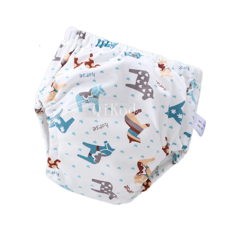 Baby Infant Toddler Waterproof Training Pants Cotton Changing Nappy Cloth Diaper Panties Gifts Reusable Washable 6 Layers Crotch