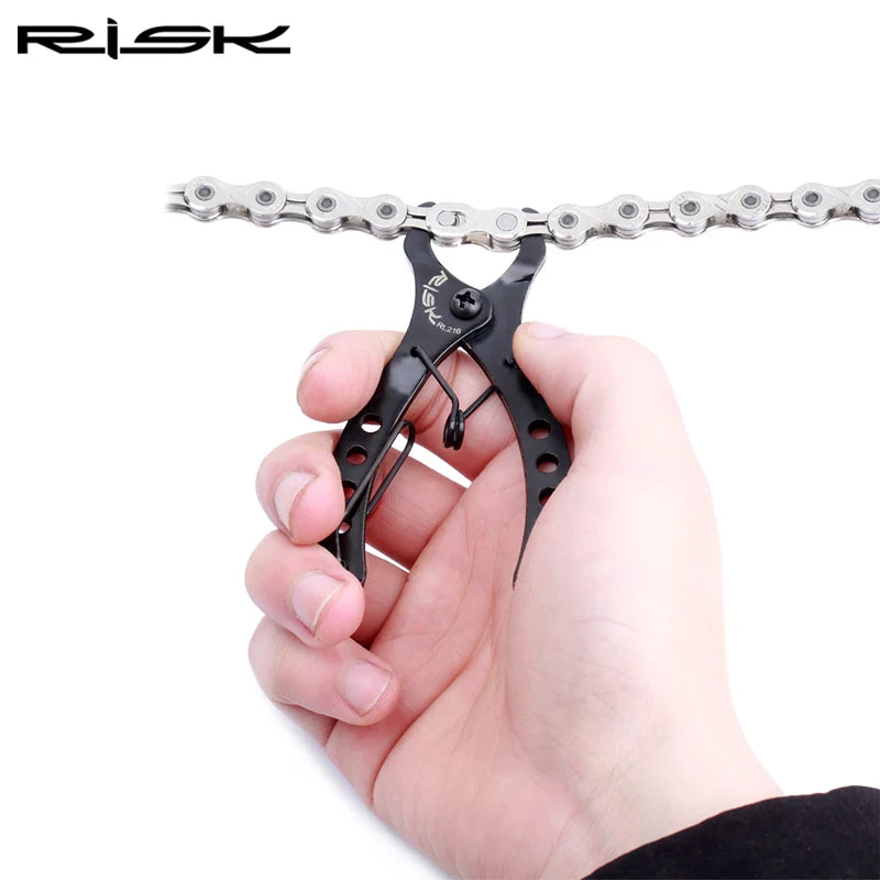RISK RL216 Bike Mini Missing Chain Quick Link Tool Bicycle Plier Master Link Remover Connector Opener Lever with Free Chain Hook