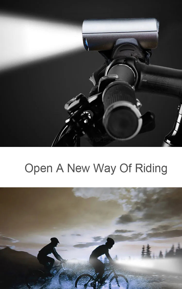 XPG LED Bike Light USB Rechargeable 350 Lumens MTB Front Light Waterproof Bicycle Mountain Headlight Cycling Flashlight Lamp
