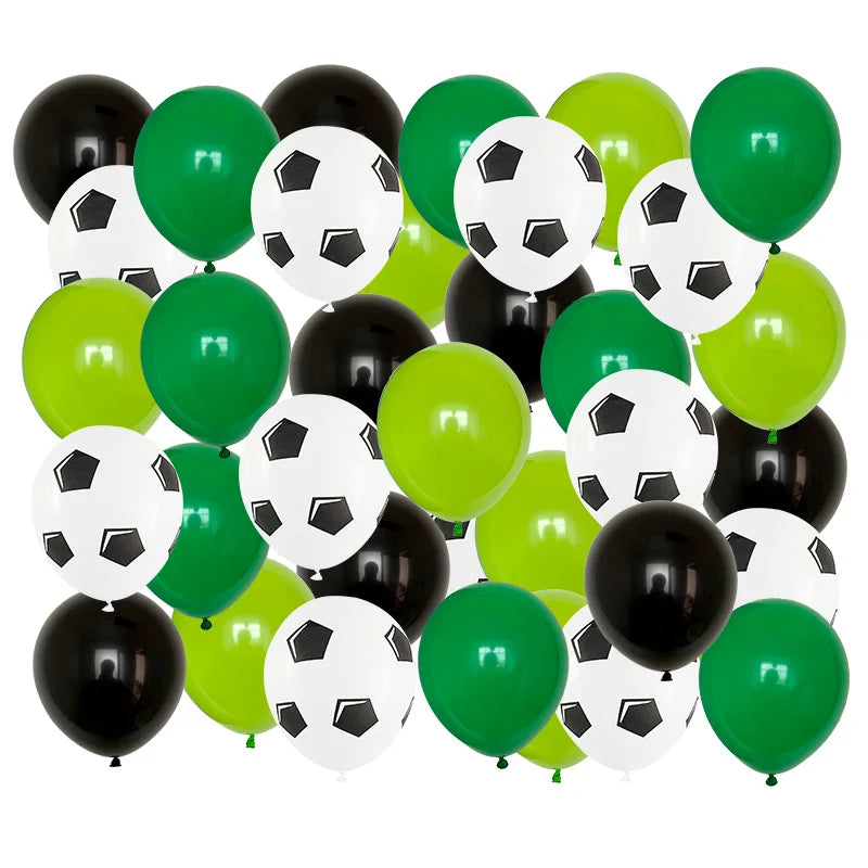 40pcs 12 inch Thicken Soccer Balls Football Latex Balloons Birthday Party Decoration Kids Children's Toys Football Theme Party