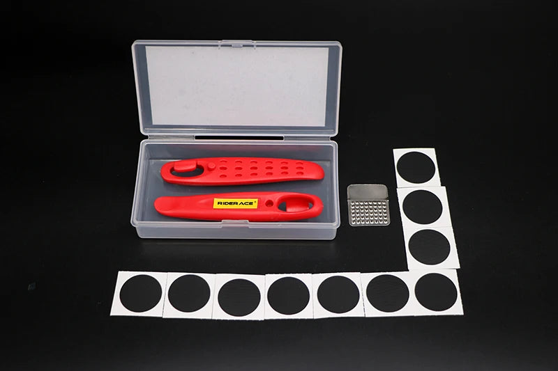 Bicycle Glueless Chip Patches Kit Tyre Tire Lever Wheel Repair Tool MTB Mountain Bike Road Inner Tire Piece Cycling Accessories