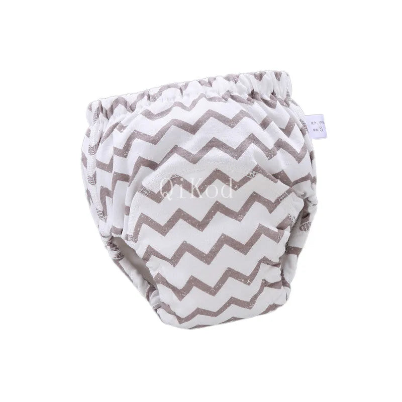 Baby Infant Toddler Waterproof Training Pants Cotton Changing Nappy Cloth Diaper Panties Gifts Reusable Washable 6 Layers Crotch