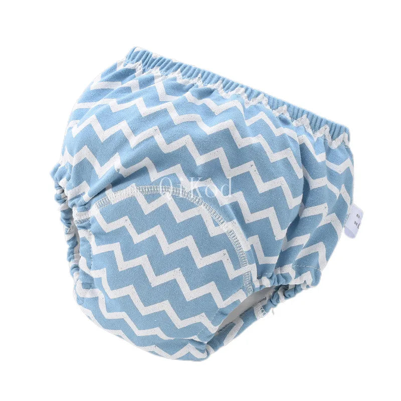 Baby Infant Toddler Waterproof Training Pants Cotton Changing Nappy Cloth Diaper Panties Gifts Reusable Washable 6 Layers Crotch