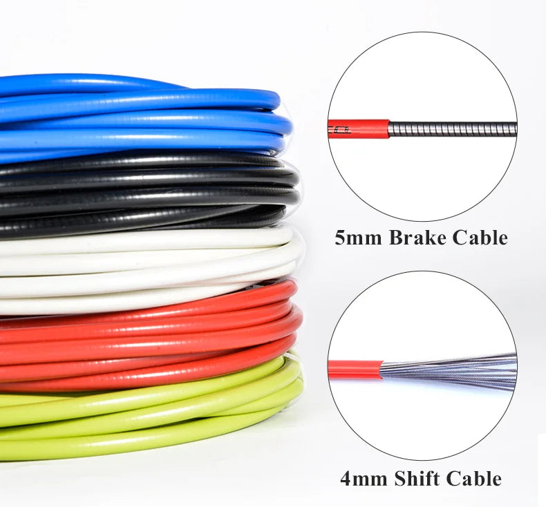 3m Bike Brake Housing/Shift Housing Bicycle Brake Cable Tube 4mm/5mm MTB Road Bike Shifter Brake cable Line Pipe
