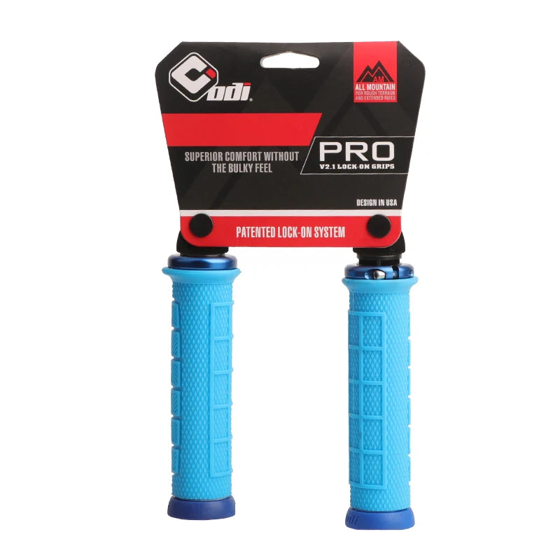 ODI PRO Mtb Cuffs Mountain Bike Grips Silicone Cuffs Bicycle Handle Grip Lock On Handlebar Cover Hoses Cycling Non-slip For BMX