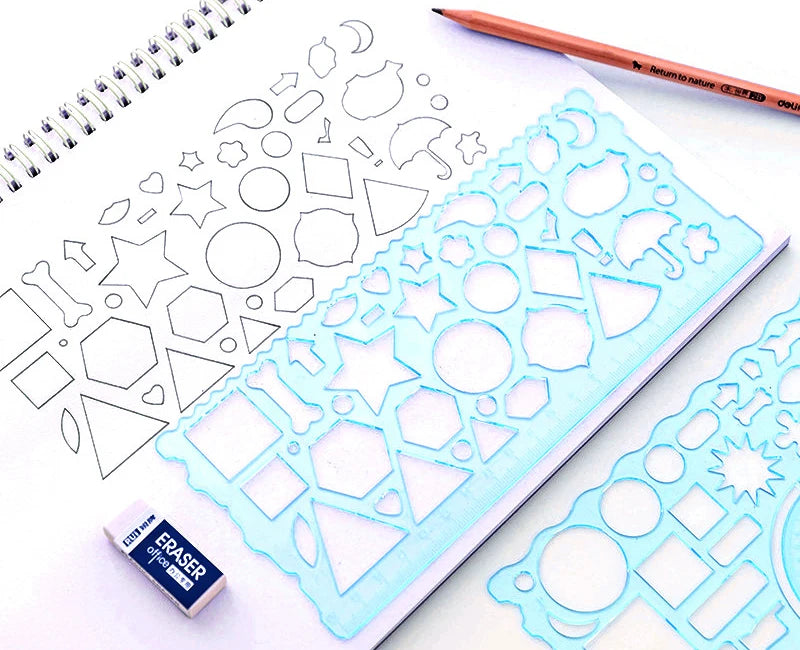 Geometry Spirograph Drawing Stencil Set Painting Template Ruler Art Craft Creative Children Kids Educational Toy Girls Boys Gift