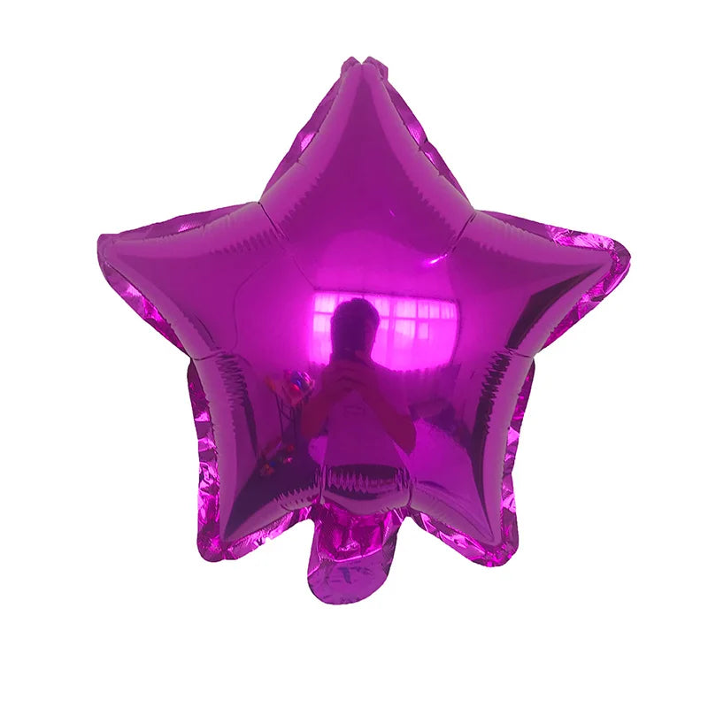 10pcs/Lot 10 Inch Five-pointed Star Foil Balloon Baby Shower Wedding Children's Birthday Party Decorations Kids Balloons Globos