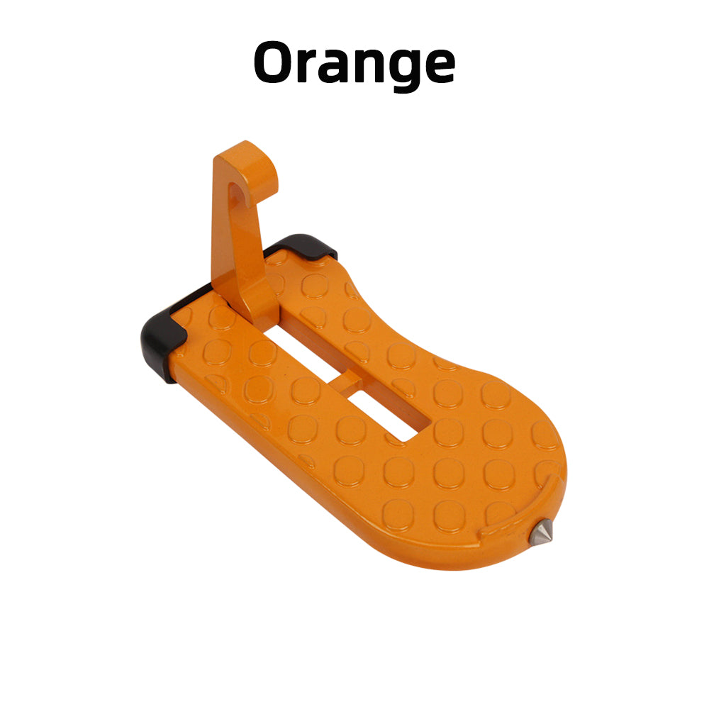 CAER Foldable Car Roof Rack Step Car Door Step Universal Latch Hook Auxiliary Walking Foot Pedal Aluminium Alloy Safety Hammer