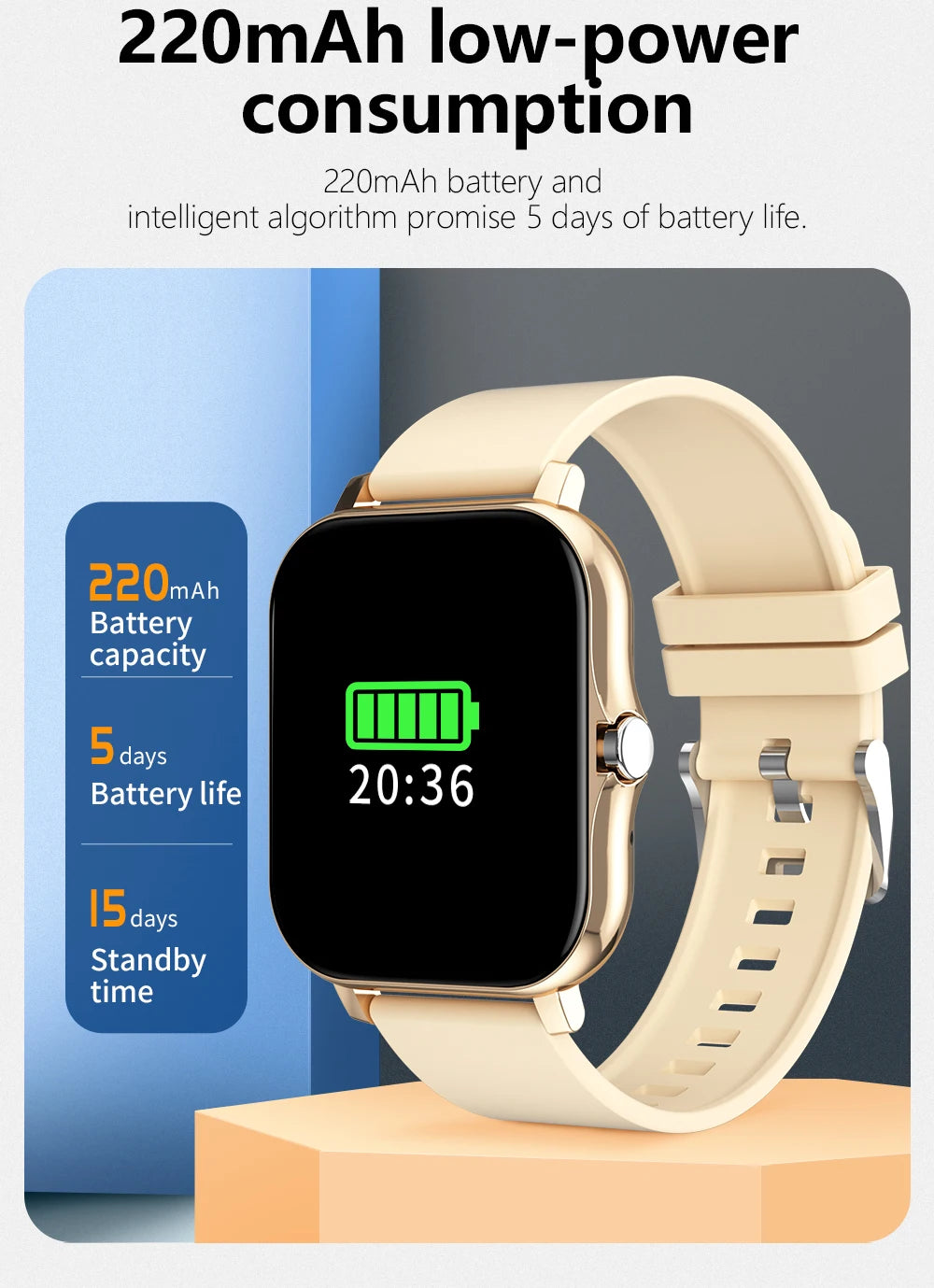 1.83'' Sports Smart Watch Fitness Health Monitor Waterproof Smartwatch Wireless Call Watches for Men Women IOS Xiaomi 2024