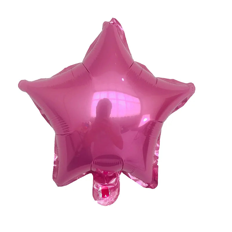 10pcs/Lot 10 Inch Five-pointed Star Foil Balloon Baby Shower Wedding Children's Birthday Party Decorations Kids Balloons Globos