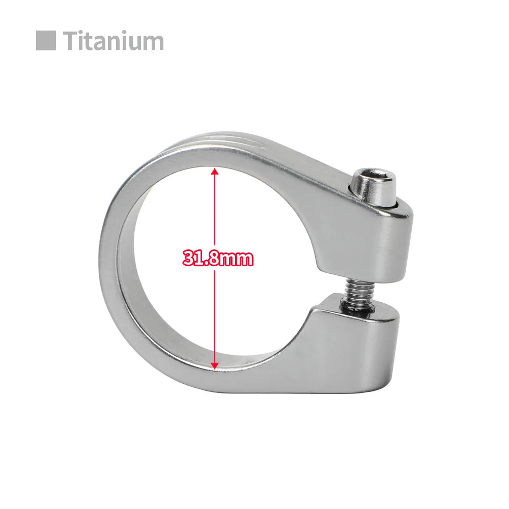 Aluminum Alloy Bicycle Seatpost Clamp 28.6/31.8/34.9mm Seat Tube Clamp MTB Bike Seat Tube Clip Bike Parts Bike Saddle Seat Clamp