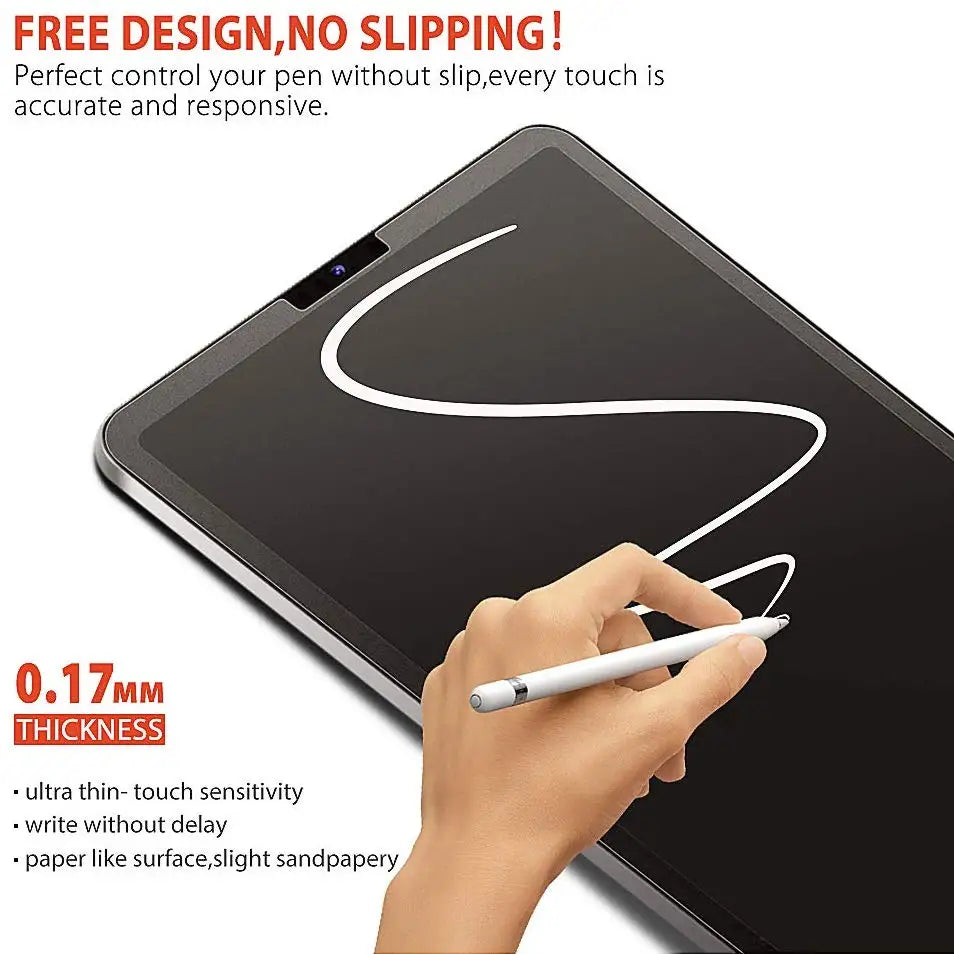 GOOJODOQ Like Paper Texture Film Screen Protector for iPad Pro 11 13 Air 4 5 6 iPad Mini 6 7 9th 8th 7th 10.2 10th generation