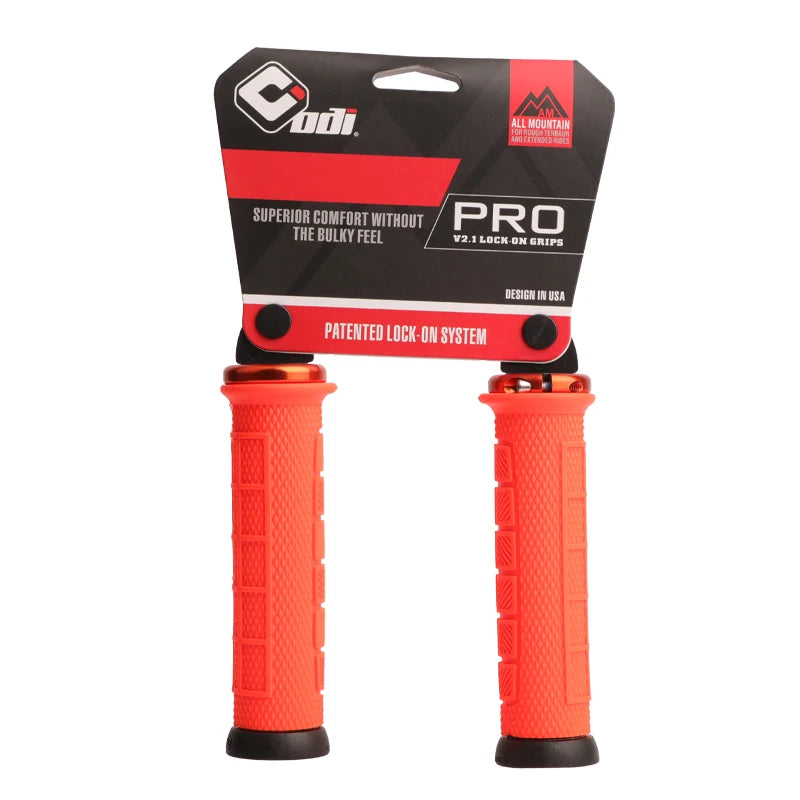 ODI PRO Mtb Cuffs Mountain Bike Grips Silicone Cuffs Bicycle Handle Grip Lock On Handlebar Cover Hoses Cycling Non-slip For BMX