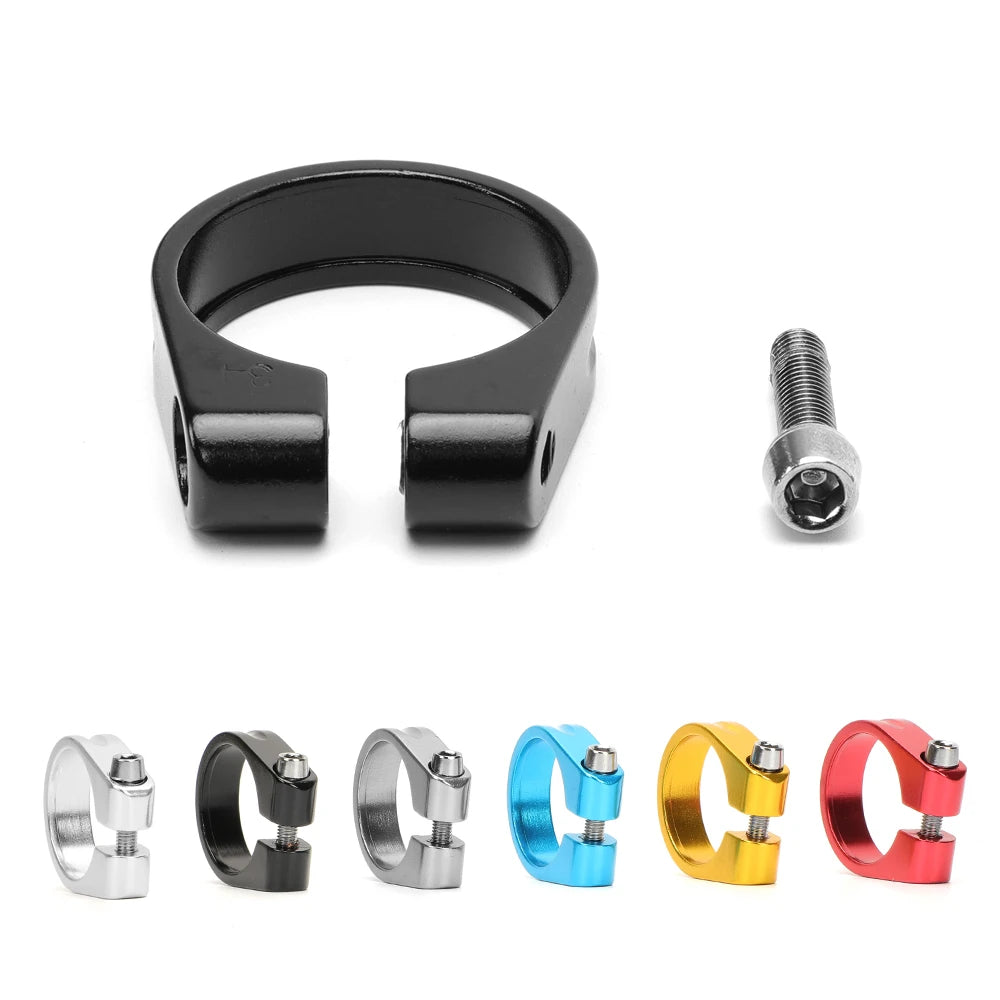 Aluminum Alloy Bicycle Seatpost Clamp 28.6/31.8/34.9mm Seat Tube Clamp MTB Bike Seat Tube Clip Bike Parts Bike Saddle Seat Clamp