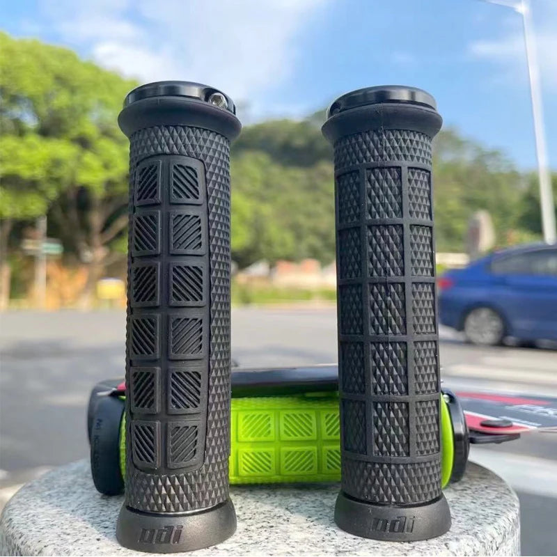 ODI PRO Mtb Cuffs Mountain Bike Grips Silicone Cuffs Bicycle Handle Grip Lock On Handlebar Cover Hoses Cycling Non-slip For BMX