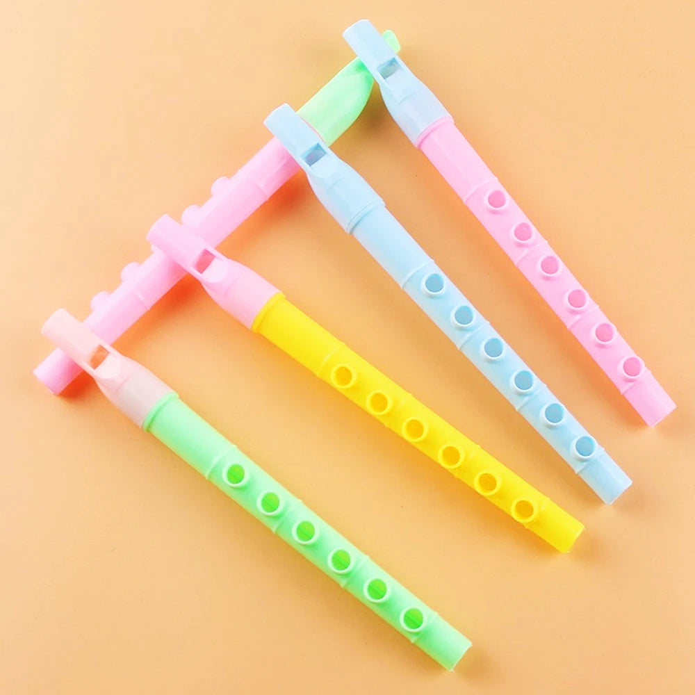 20 Pcs Mini Fun Kids Party Favor Colorful Flute Musical Instrument Toys Birthday Gift Souvenir Piñata Boys Girls Carnival Prizes