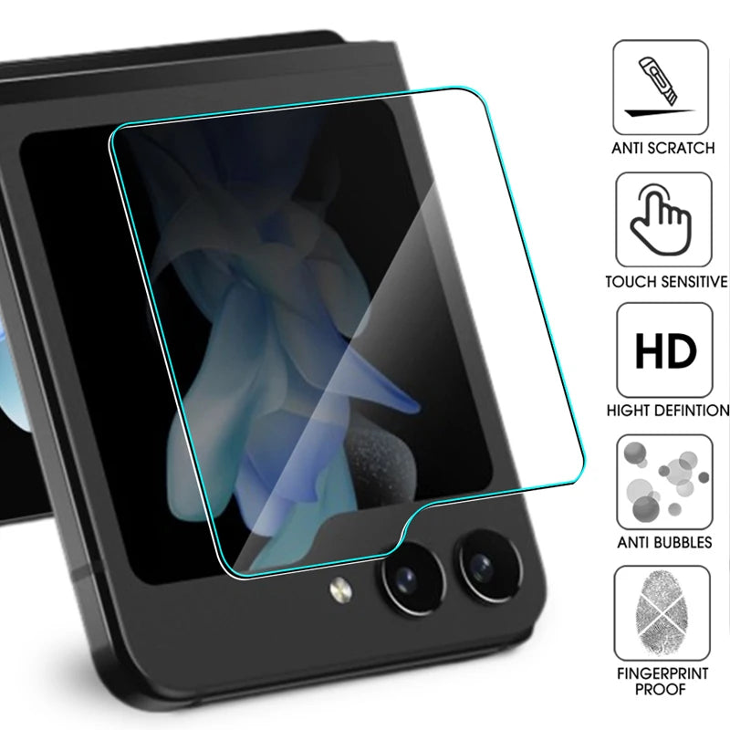 5/1Pcs zFlip5 zFlip6 Back Screen Protector For Samsung Z Flip 5 6 Flip5 Flip6 HD Tempered Glass 9H Hardness Protective Film