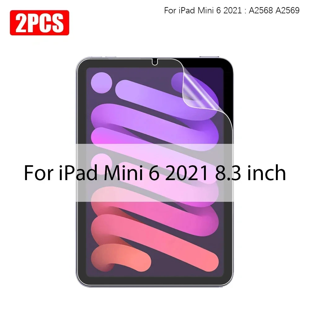 2Pcs/pack Paper Feel Screen Protector Painting Matte PET Film For iPad Pro 11 13 M4 12.9in Air Mini 8th 9th 10th Gen 9.7 10.9