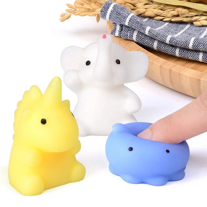 5-50 PCS Kawaii Squishies Mochi Anima Squishy Toys For Kids Antistress Ball Squeeze Party Favors Stress Relief Toys For Birthday