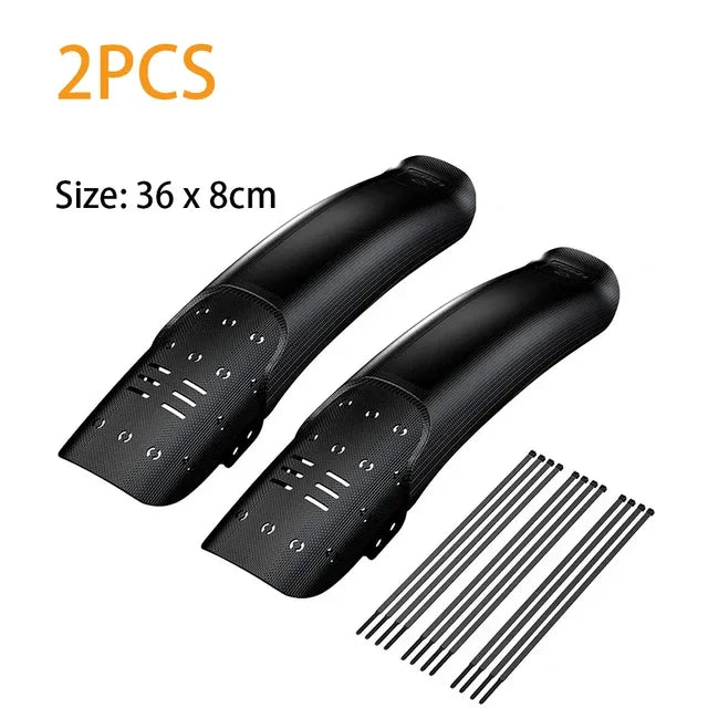 1/2PCS New Bike Hard Shell Fender Bicycle Front Rear Tire Wheel Mudguard MTB Bicycle Mud Guard Fender Cycling Part Accessories