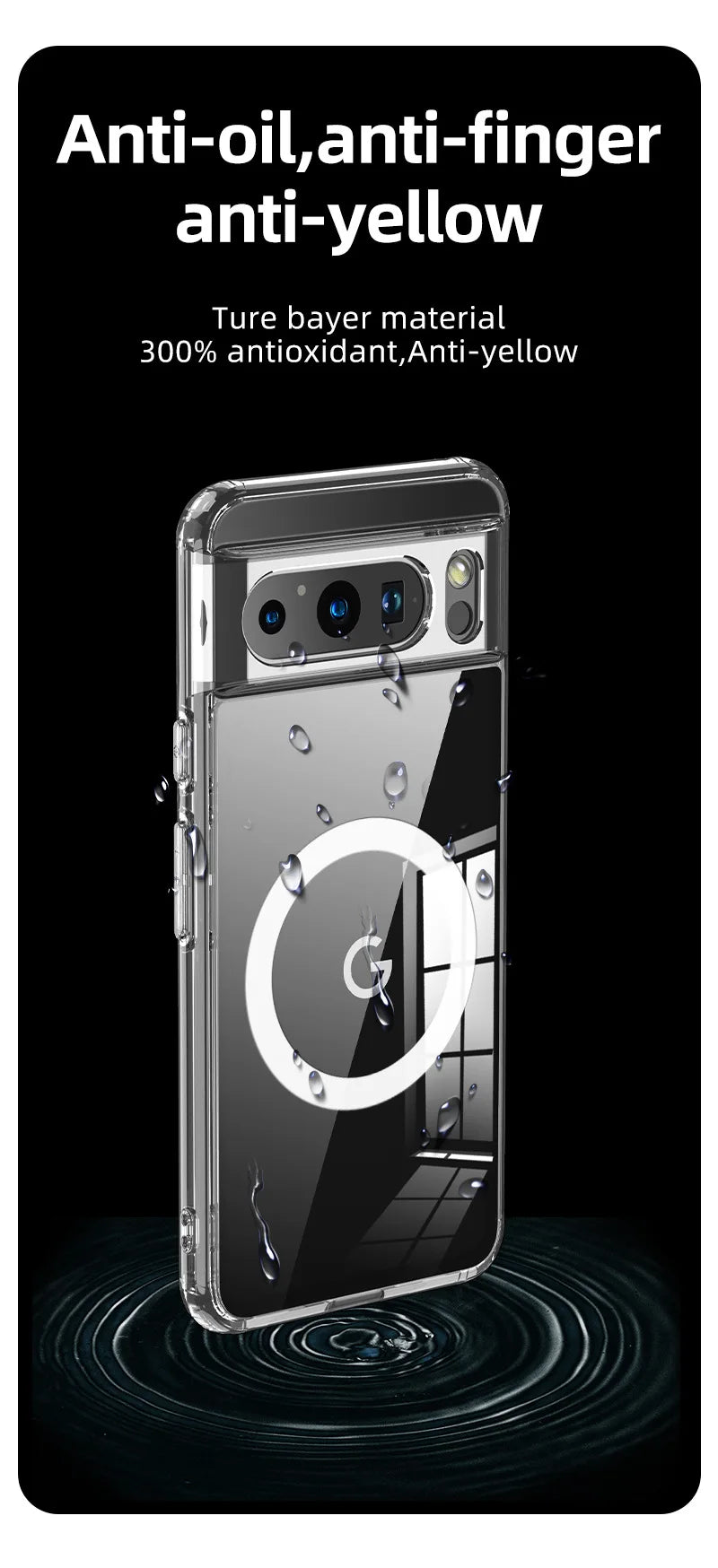 2025 Fashion Magnetic Case For Google Pixel 9 Pro 8 8A 7 Dull Polish Wireless Charger Cover Anti-knock Cases For Pixel7A Pixel9A