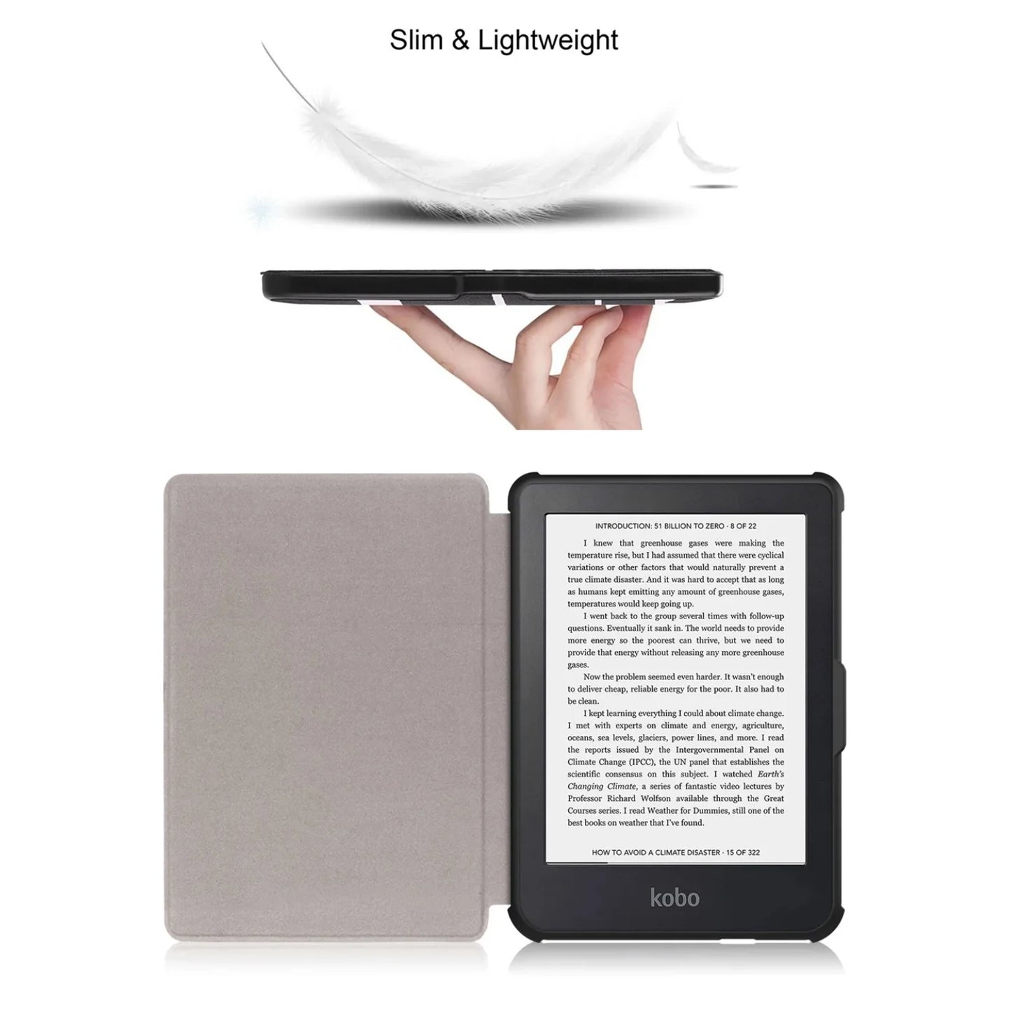 For Kobo Clara BW / Clara Colour 2024 Case 6 inch Auto Wake Sleep PU Leather Cover Soft Magnetic Ereader Hoesje N365 N367 Funda