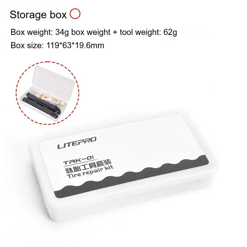 Bicycle tire repair kit 15pcs Cycling Inner Tube Puncture Patch Kits with repair patch Glue tire repair Bicycle accessories