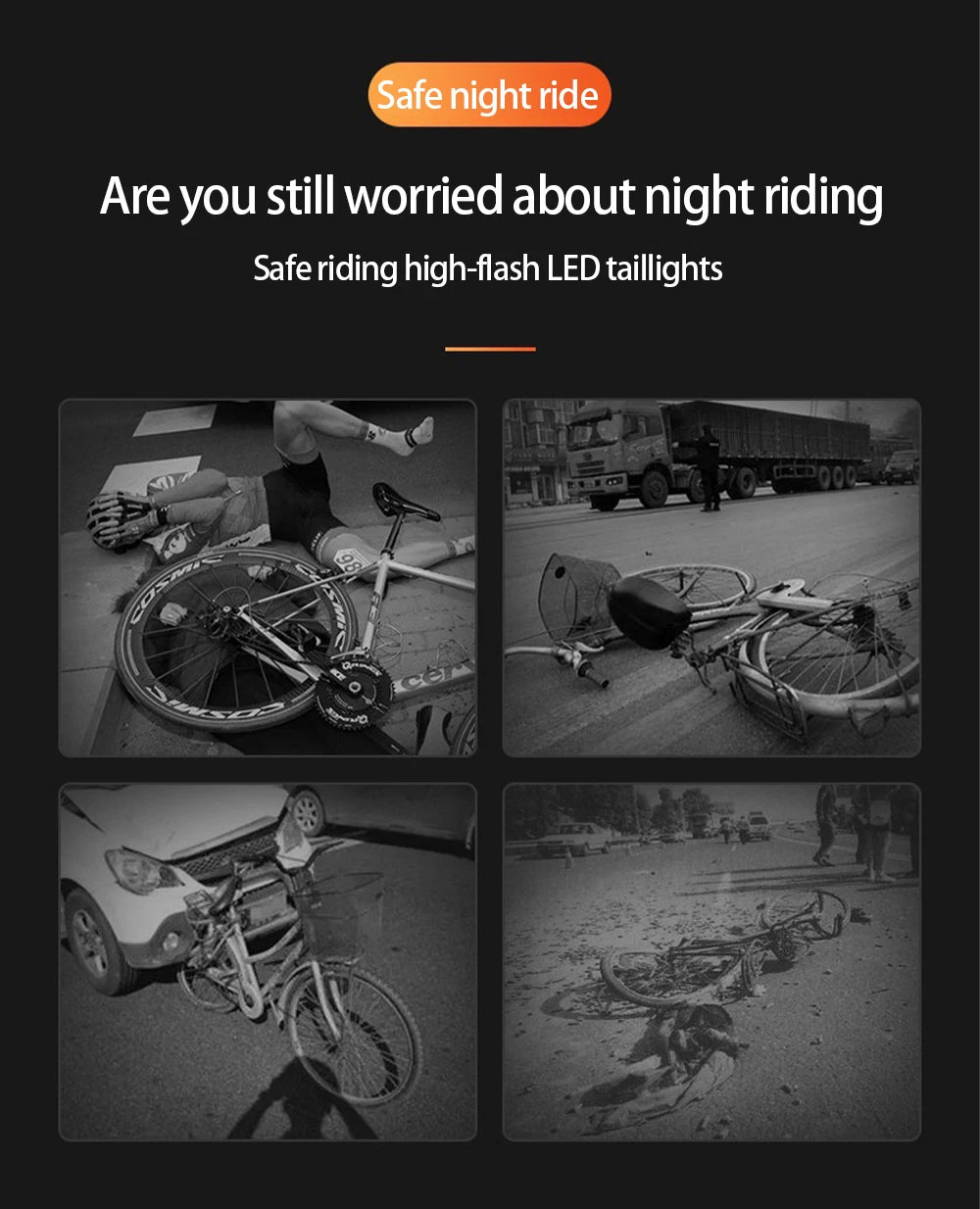 New Bicycle Taillight Cycling Lights Multi Lighting Modes USB Charging Led Flash Tail Rear Lights Bike Accessories