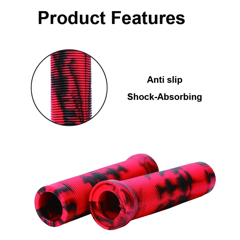 MTB Cuffs Soft Rubber Bicycle Handlebar Grips Waterproof Mountain Bike Grips Dustproof Bike Handles Non-slip MTB Grip
