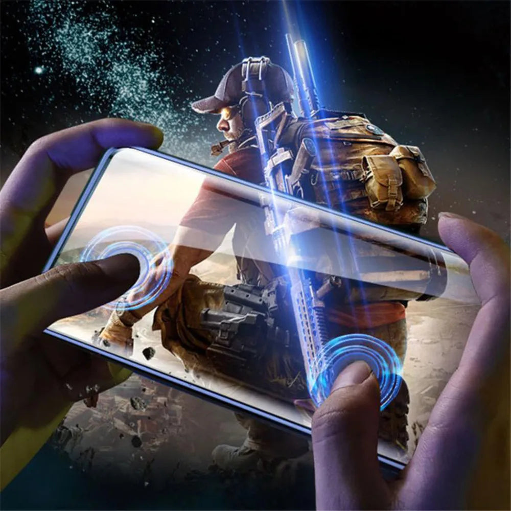 S25 S24 s23 s22 Tempered glass For Samsung S25 Screen Protector Galaxy S22 Fingerprint Unlock Glass Samsung Galaxy S23 S21 FE