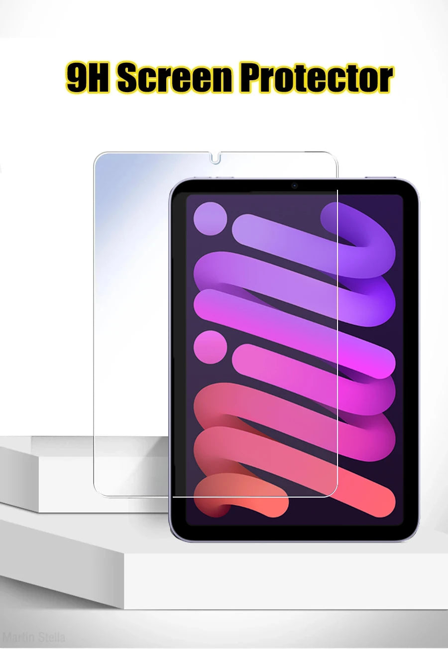 2PCS Tempered Glass Screen Protector for iPad Mini 7 6 a17 Pro 8.3 inch Mini 4 5 7.9 2024 2021 Tablet Accessories Film