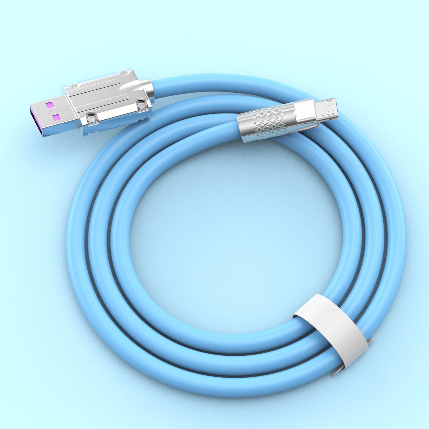 120W 7A Fast Charging Micro USB Cable For Andriod Universal Mobile Phone Alloy Soft Micro Wire Quick Charge USB Data Cables Cord