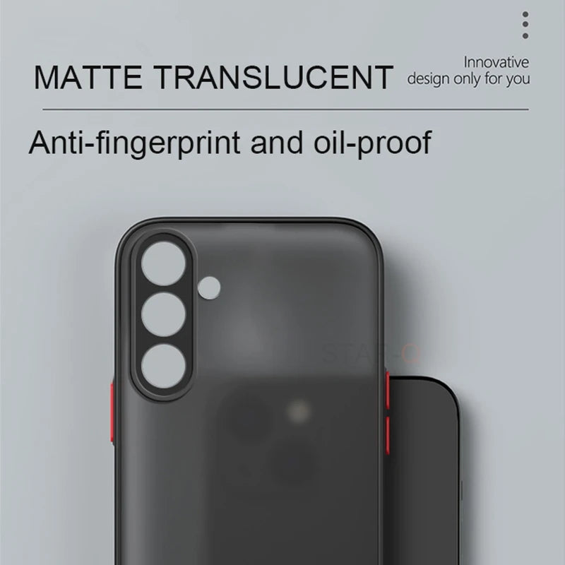 A 55 35 25 15 24 Matte Hard Case For Samsung Galaxy A55 A35 A25 A15 A24 A14 A54 A34 A05s 4g 5g Silicone Frosted Back Cover 34 54