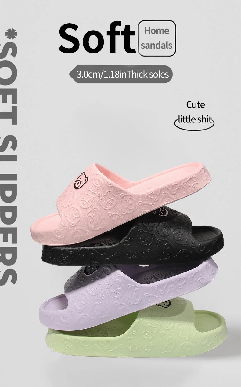 Non-slip Slippers Female Outer Wear Bathroom Bathroom Indoor Home Sandals Female Summer Eva