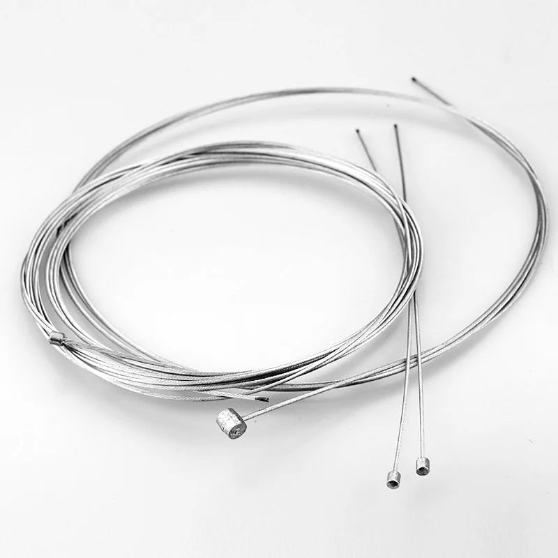 5pcs 1.7/2M MTB Bicycle Brake Line Bike Stainless Steel Gear Shift Cable Road Bike Speed Line Fixed Gear Inner Cable Line Wire