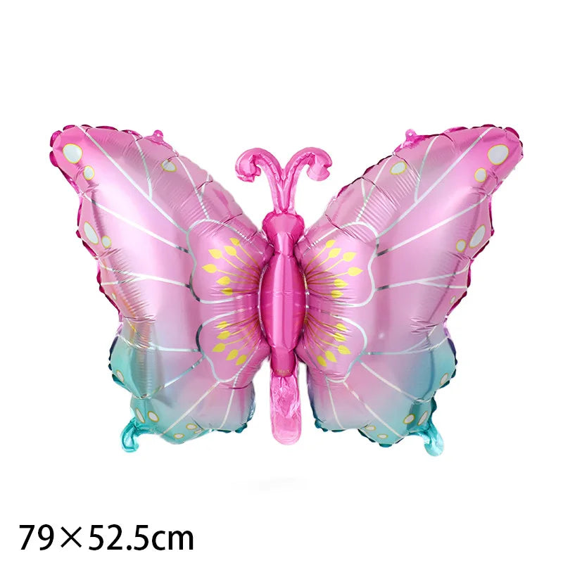 Large Butterfly Aluminum Foil Balloons Butterfly Helium Air Globos Birthday Party Decorations Baby Shower Kids Toy Photo Props