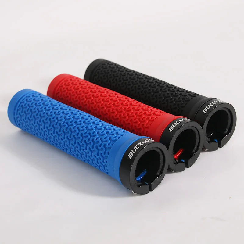 BUCKLOS Bicycle Grips Integrated Rubber Anti-slip Mtb Handlebar Cover Lock on Mountain Bike Handle Bar Cuffs BMX Cycling Parts