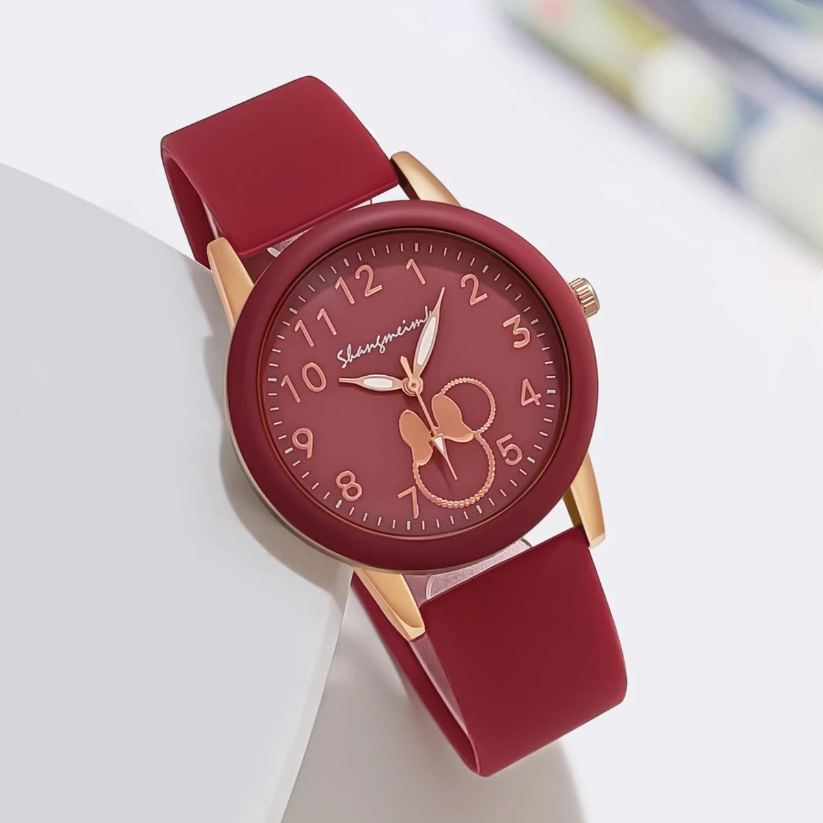 Casual Women Sport Cartoon Silicone Quartz Student Watch