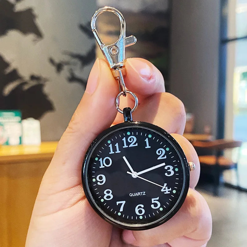 New Pocket Watch Keychain Remote Control With Battery Student Doctor Medical Vintage Watch
