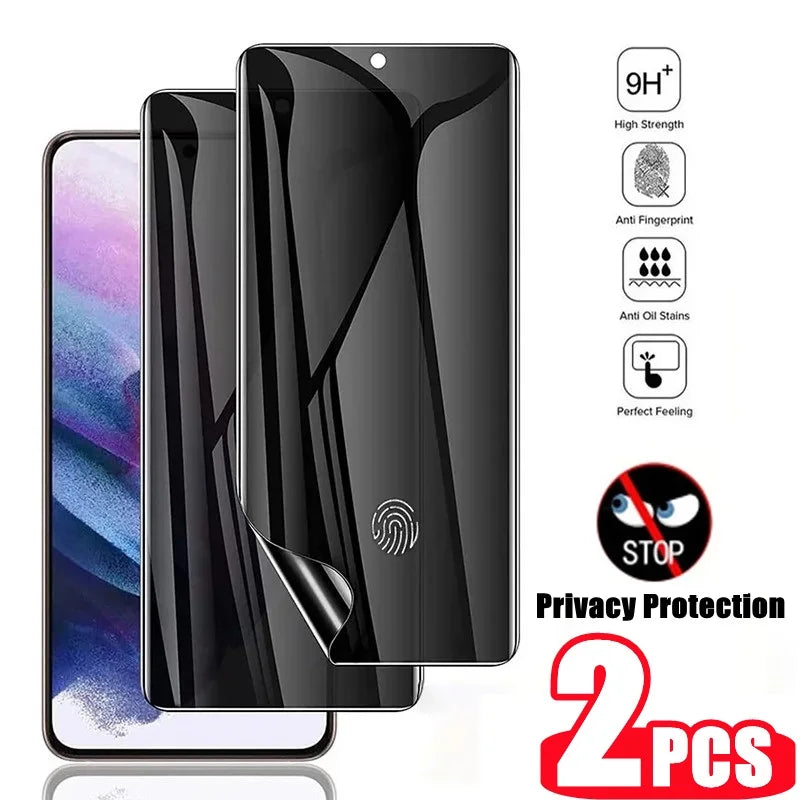2PCS Privacy Anti-Peep Hydrogel Protective Film For Samsung Galaxy S21 FE S22 S23 S24 Ultra Plus Note 10 20 Screen Protector