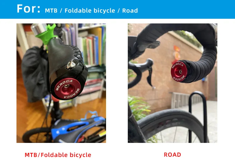 1 Pair Mountain Road Bike Handlebar End Plugs Aluminum Alloy Handle Bar End Cap BMX MTB Bike Grip Cover Bicycle Accessories