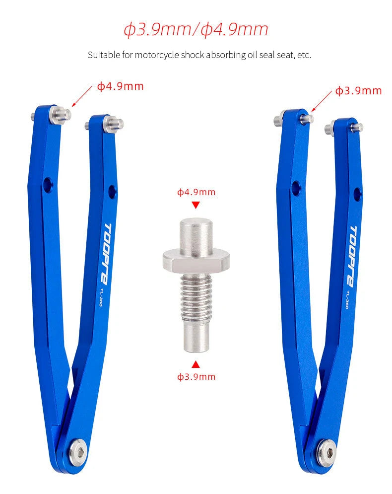 TOOPRE Bicycle Pin Hook Adjustable Wrench DUB Crank Cover Removal Tool Motorcycle Shock Oil Seal Seatshock Fork Repair Tool