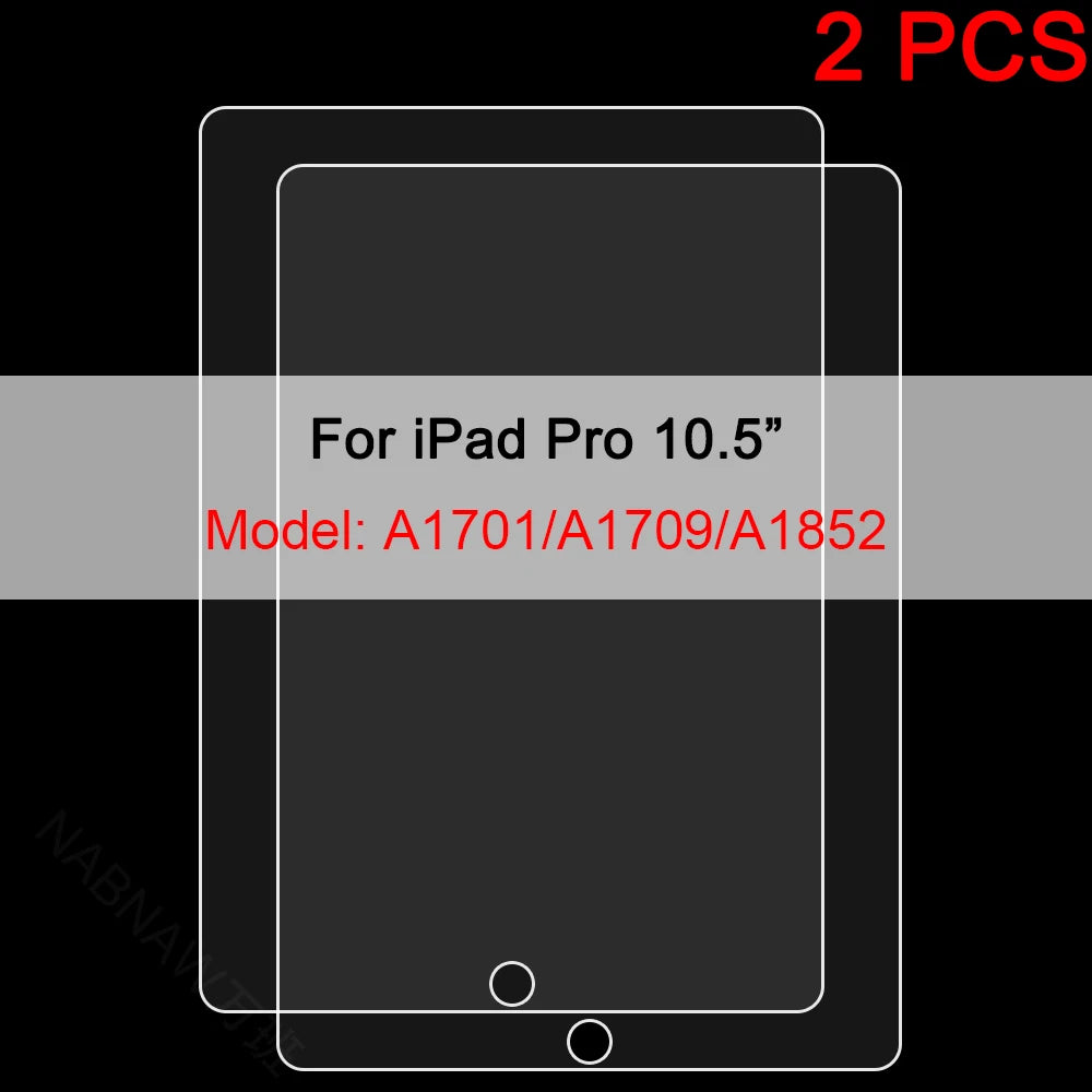 2PCS Tempered Glass Screen Protector for iPad 9 8 7 6 10 Air 5 4 3 2 Mini iPad 10.2 9.7 10. 5 10.9 11 New iPad Pro 2022 2021 20