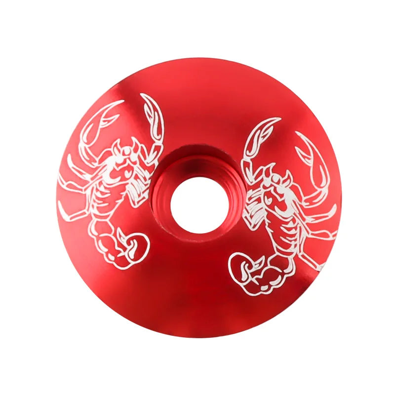 MUQZI Mountain Bike Headset Cover Aluminum Alloy Ultra-ligh Bowl Cover Road Bike Fixed Gear Folding Parts Headset top Cap