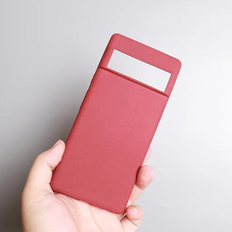 for Google Pixel 9A 9 8A 8 7 Pro 7A 6A 6 XL 5A 4A Case Sand Matte Soft Silicon Full Protect Antifall Anti-slip Cover Shell Funda