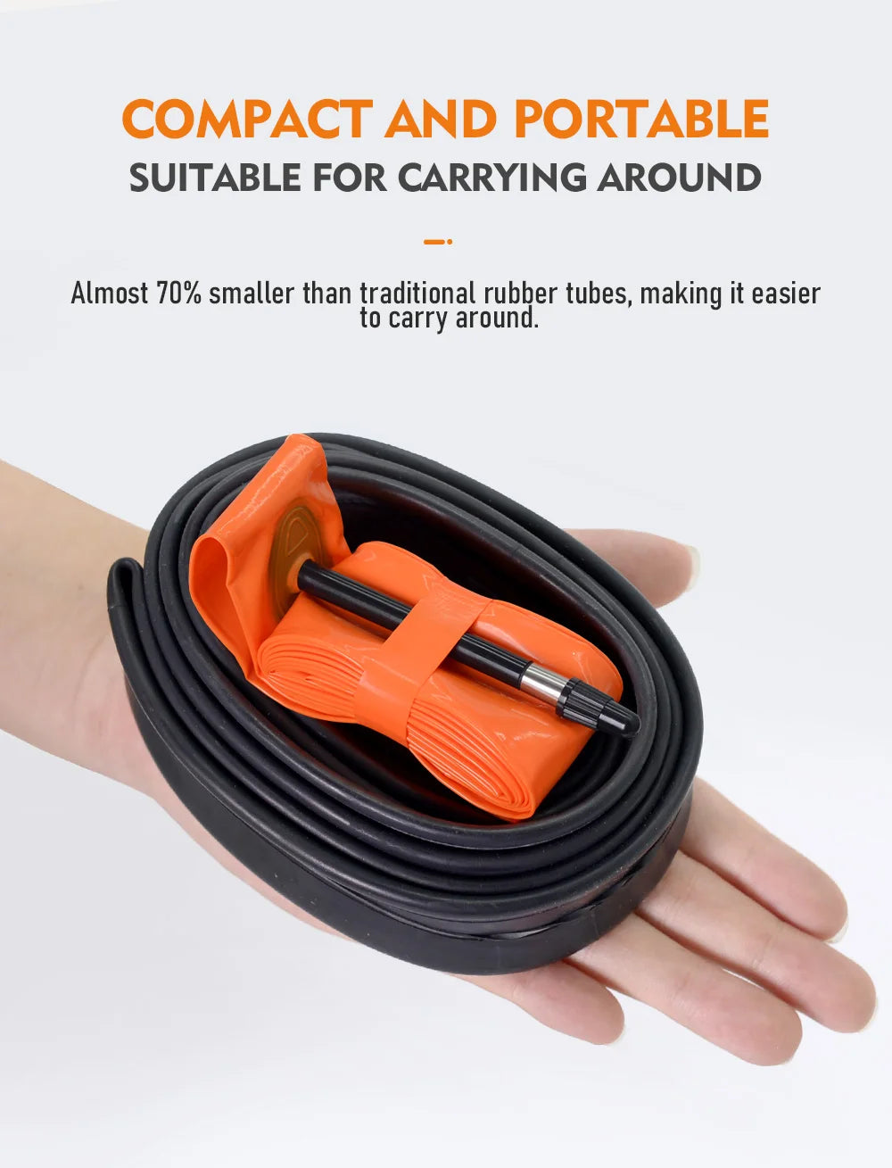 ThinkRider 28g Ultralight Bike Inner Tube 700 x 18 25 28 Road Bicycle TPU Tire 45/65/85mm Length French Valve Super Light Tube