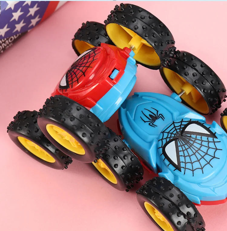 Kids Spider Dump Truck Inertia Car 360 Degree Impact Resistant Double Sided Car Children's Puzzle Toys Student Prize Gifts