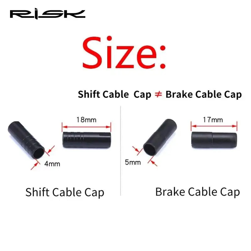 20/100 pcs Bicycle Basic Cable End Caps 4mm Shift 5mm Brake Cable Cover Dustproof Bicycle Brake Shift Cable Cover